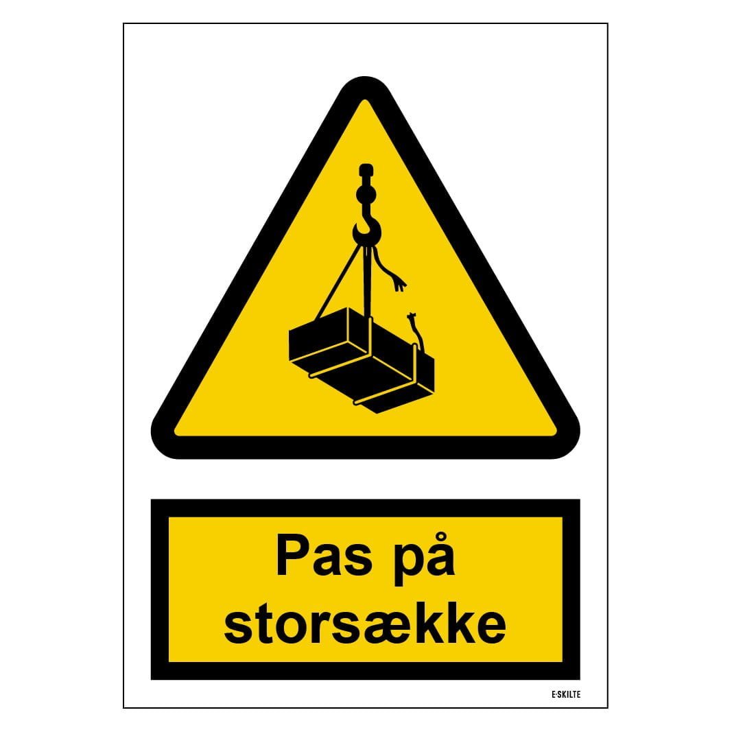 Pas på storsække skilt til landbrug