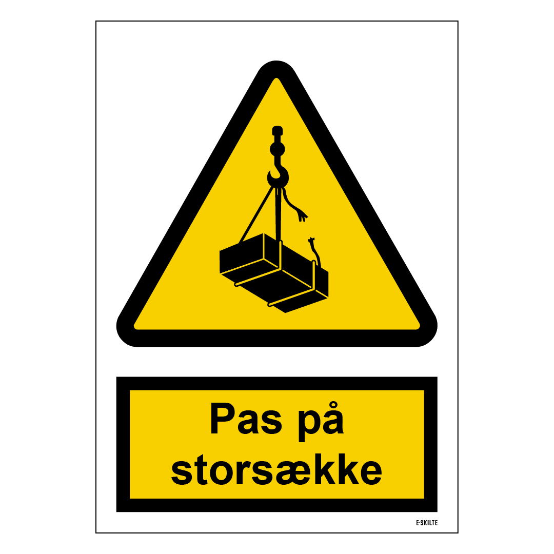 Pas på storsække skilt til landbrug
