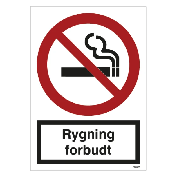 Rygning forbudt skilt til landbrug