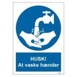 HUSK! At vaske hænder skilt til landbrug