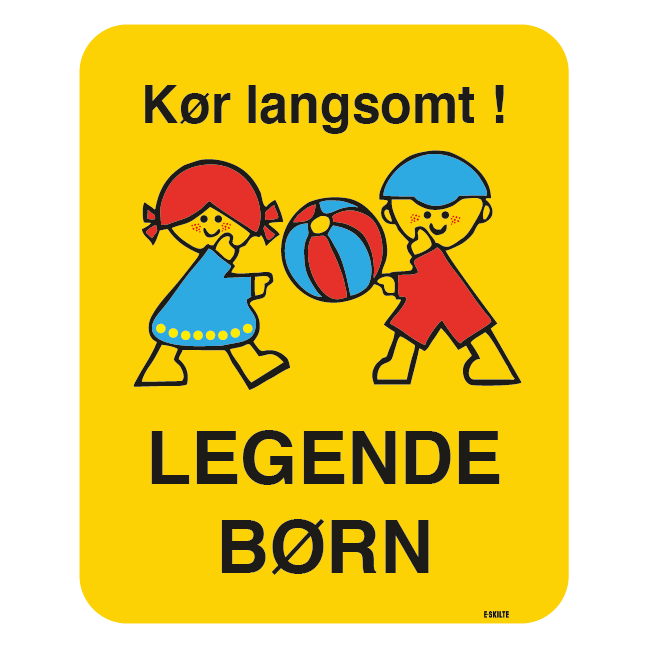 Kør langsomt skilt