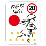 Pas på mig 20 km. Legendebørnskilt