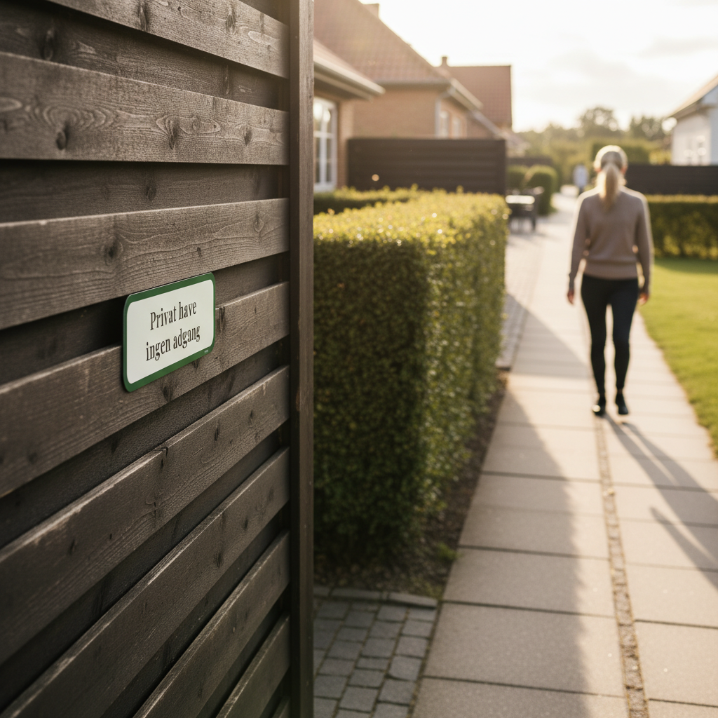 Privat have ingen adgang skilt - Billede 3