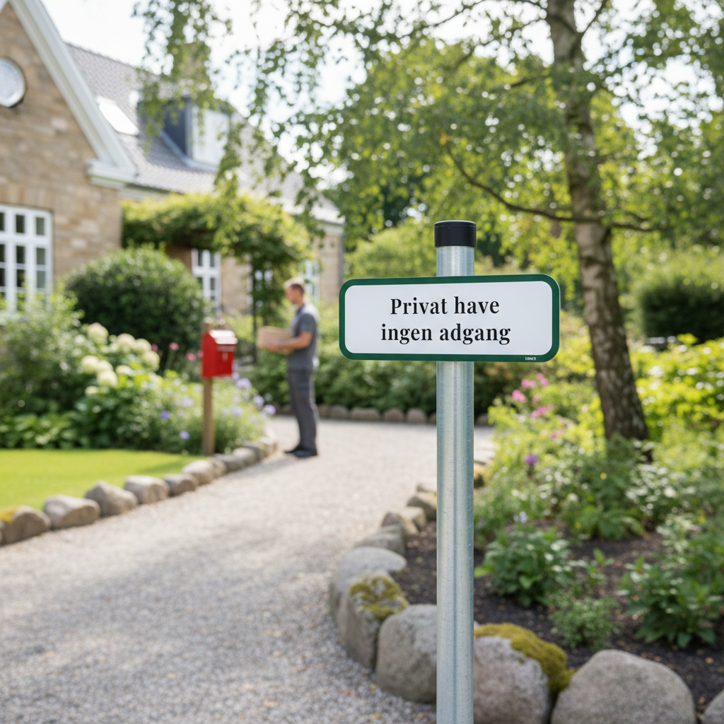 Privat have ingen adgang skilt - Billede 4