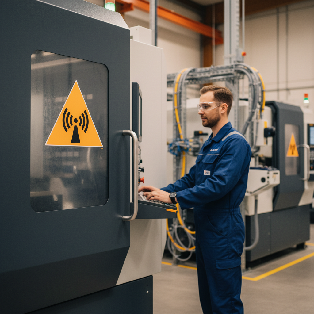 W005 Ikke-ioniserende stråling skilt - Billede 4