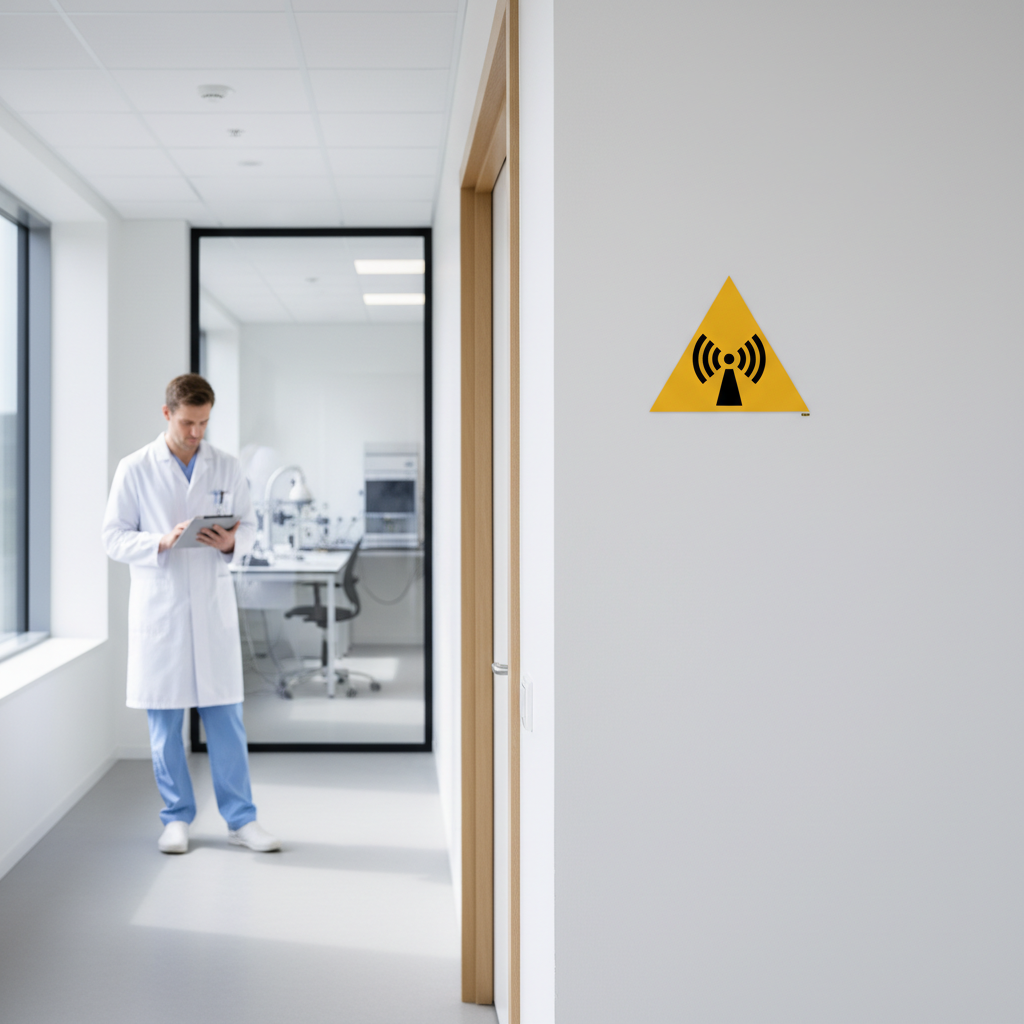 W005 Ikke-ioniserende stråling skilt - Billede 5