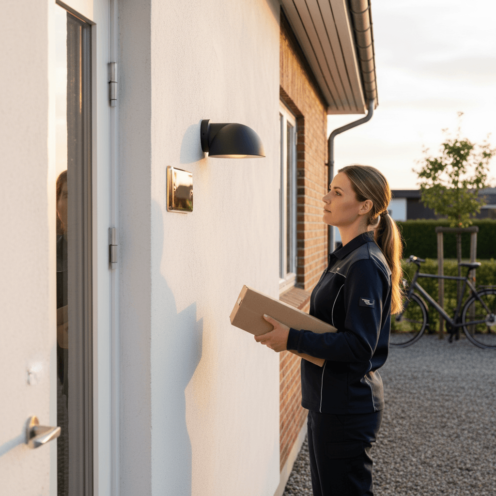 Dørskilt Messing - Rektangel - Billede 3