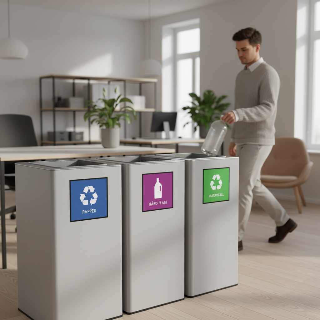 Hård plast affald skilt - Dansk Affaldssortering - Billede 5