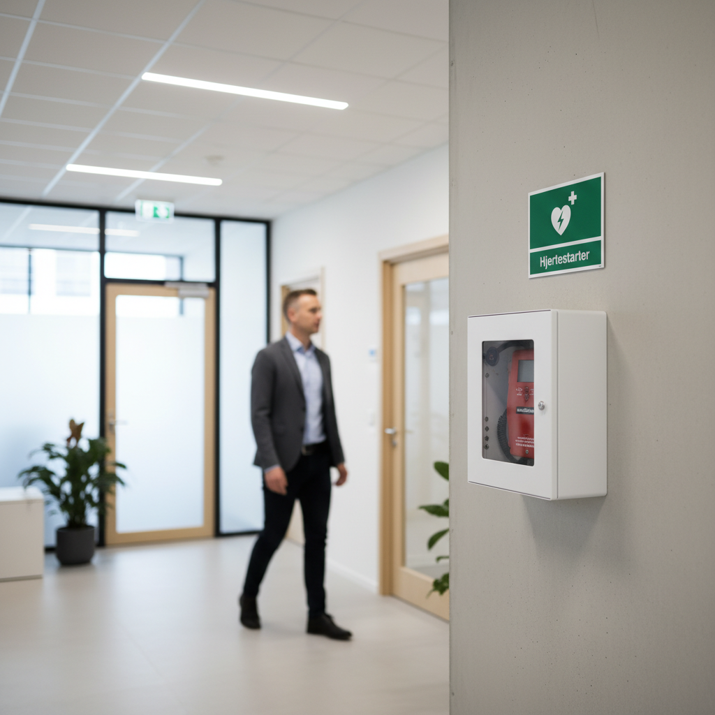 Hjertestarter skilt - Billede 2