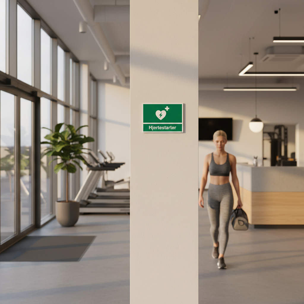 Hjertestarter skilt - Billede 3