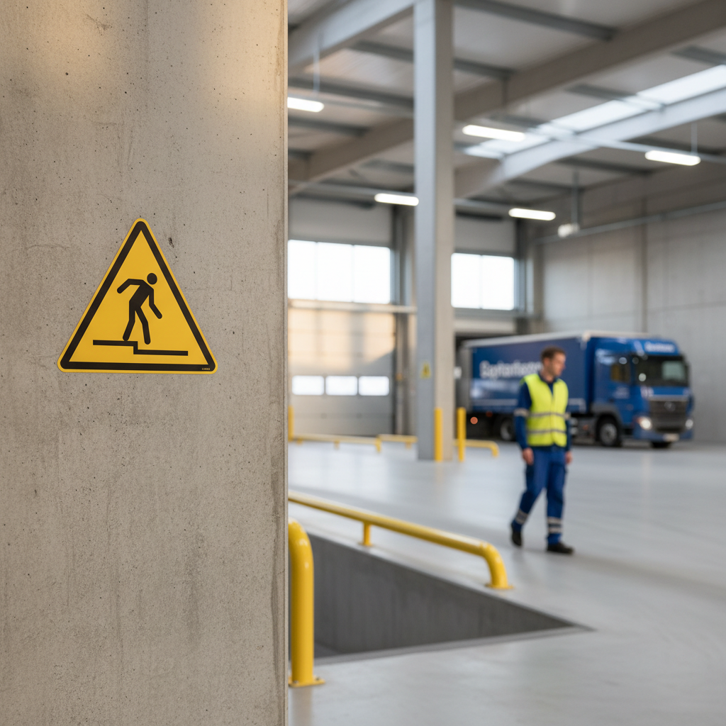 W070 Advarsel: Trin ned skilt - Billede 3