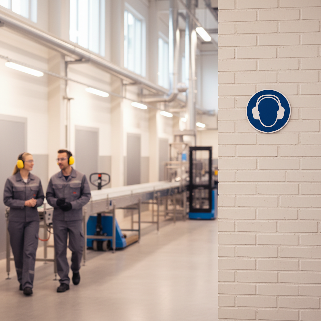 Høreværn påbudt skilt ISO M003 - Billede 3