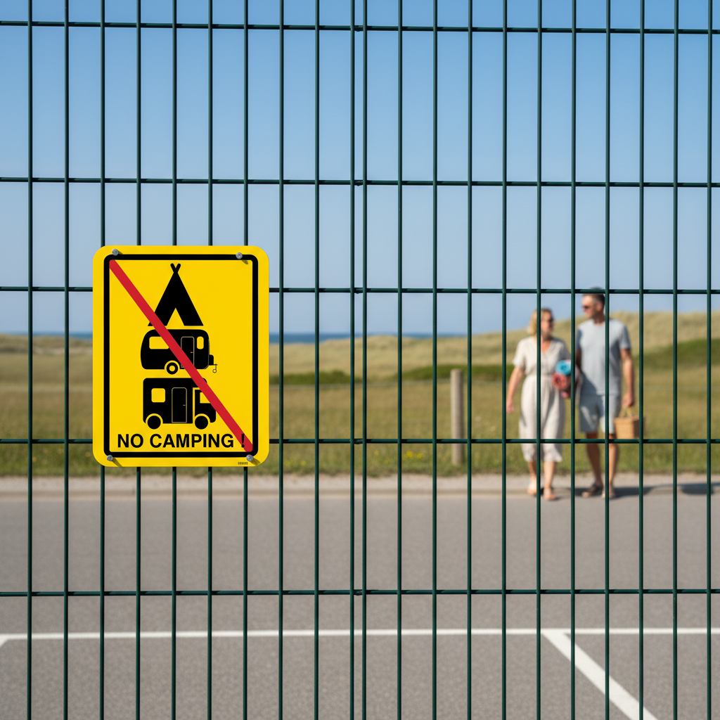 No Camping! skilt - Billede 2