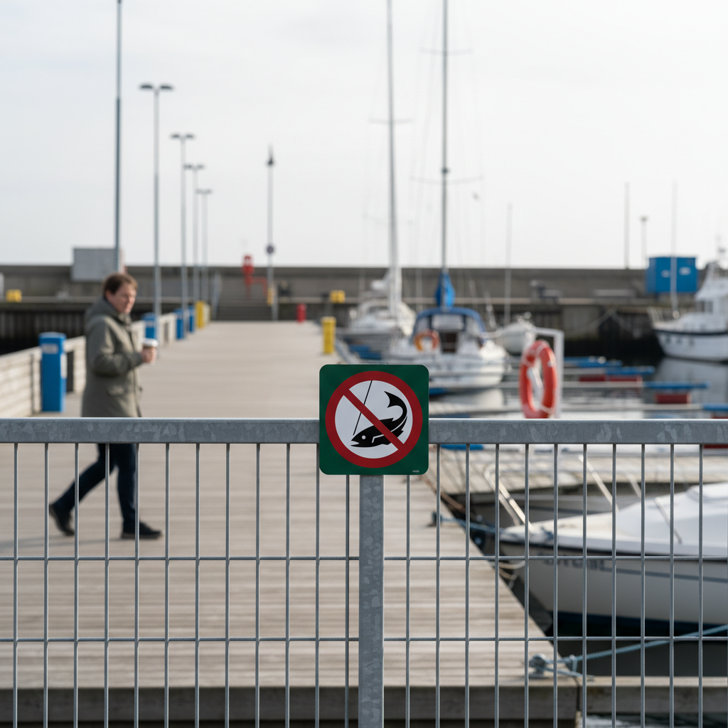 Fiskeri forbudt skilt - Billede 4