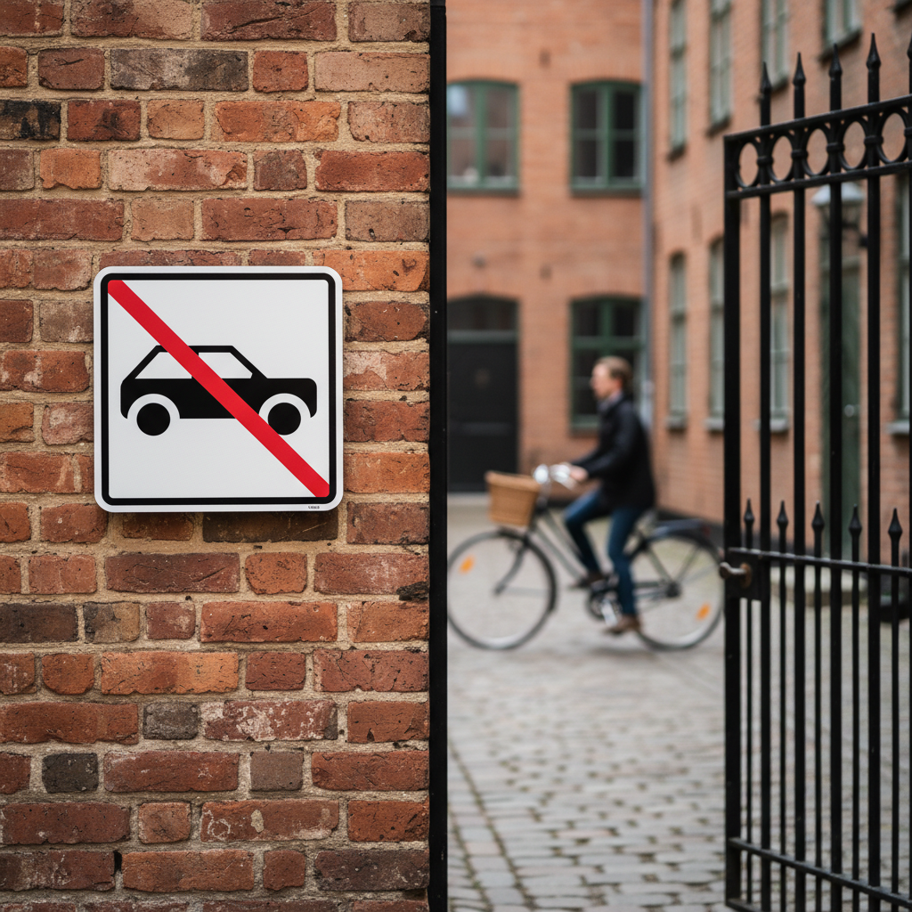 Bil forbud - piktogram skilt - Billede 3