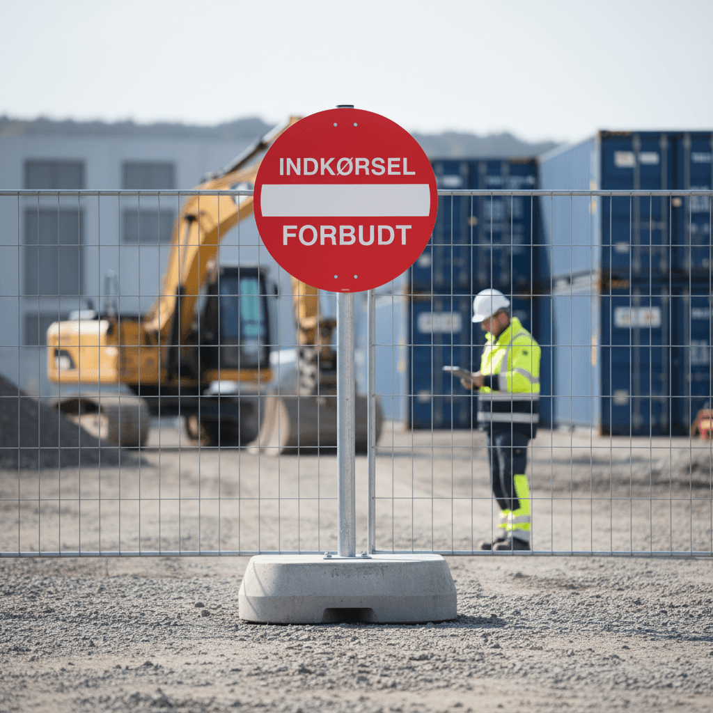 Indkørsel forbudt skilt - Billede 2