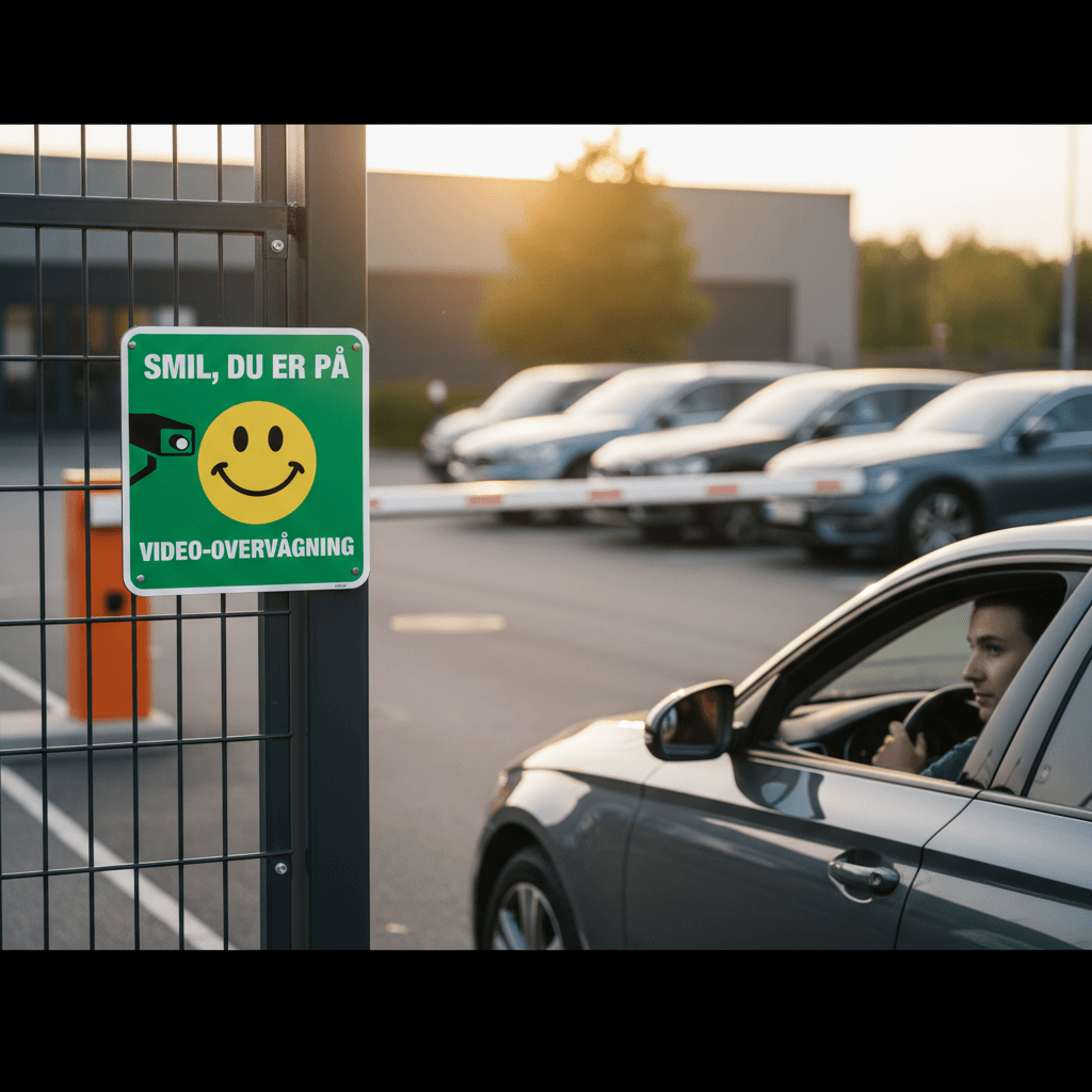 Smil du er på Video-overvågning skilt - Billede 5
