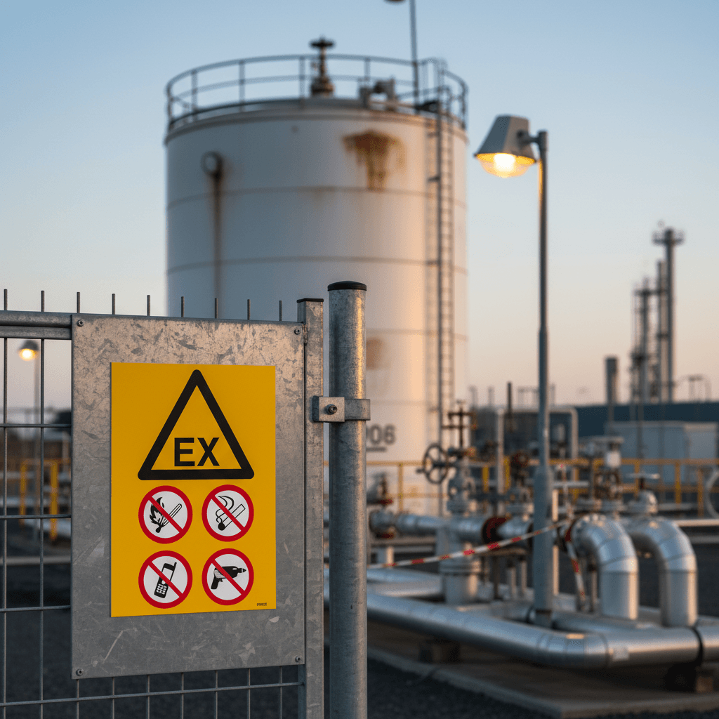 EX forbud ild røg tele boring skilt - Billede 2