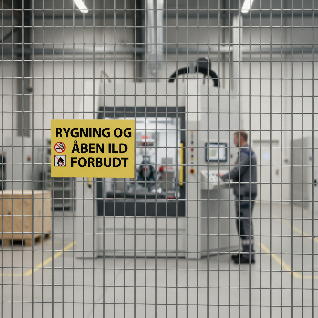 Rygning og åben ild forbudt skilt - Billede 9