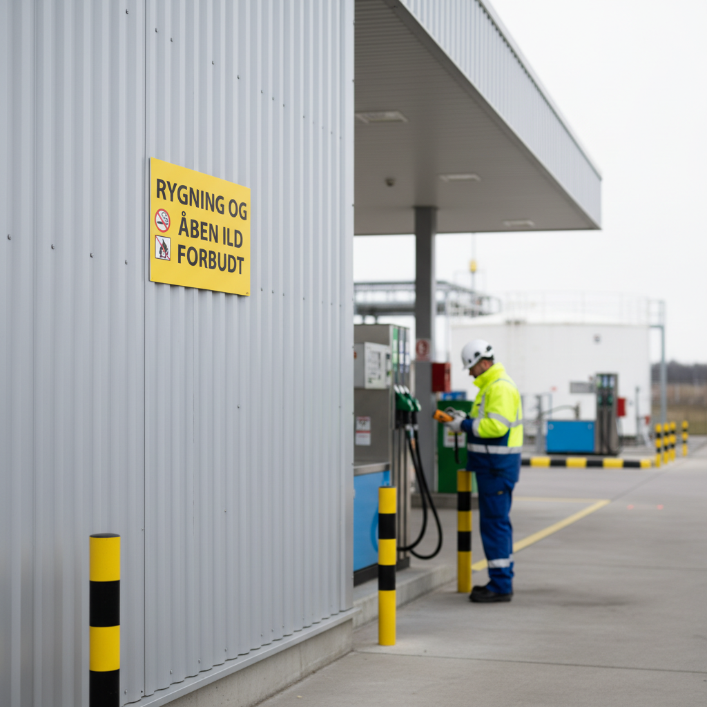 Rygning og åben ild forbudt skilt - Billede 4