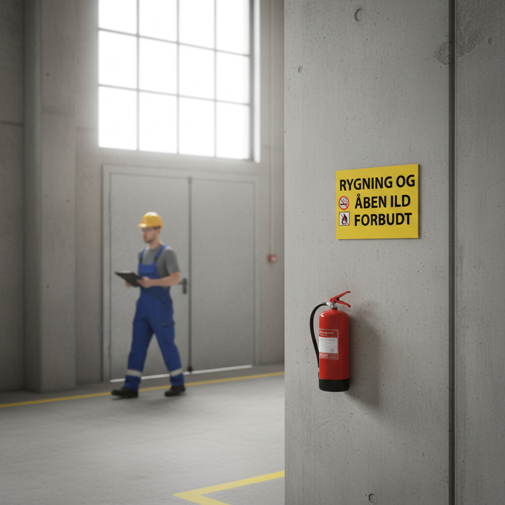 Rygning og åben ild forbudt skilt - Billede 7