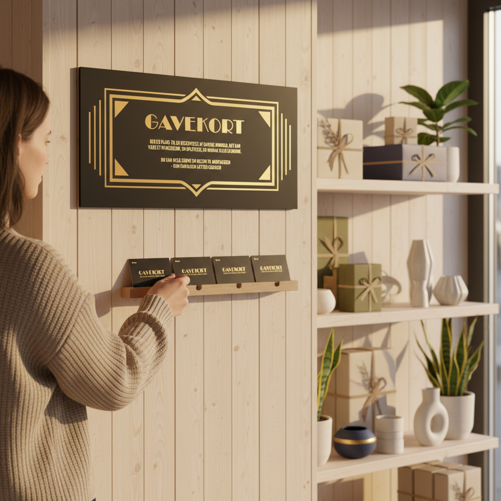 Gavekort Vintage Art deco - Billede 3