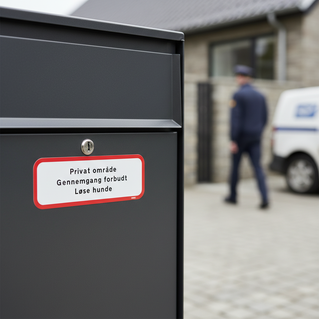 Privat område Gennemgang forbudt Løse hunde skilt - Billede 5