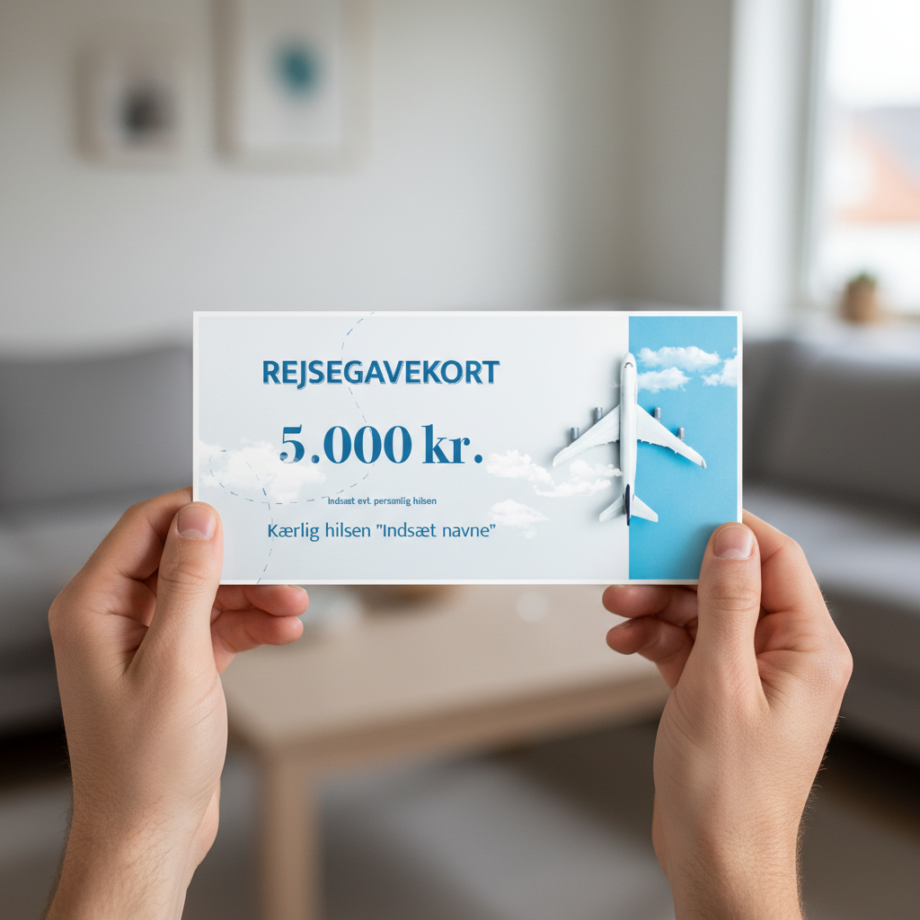 Rejsegavekort rejsecheck fly - Billede 3