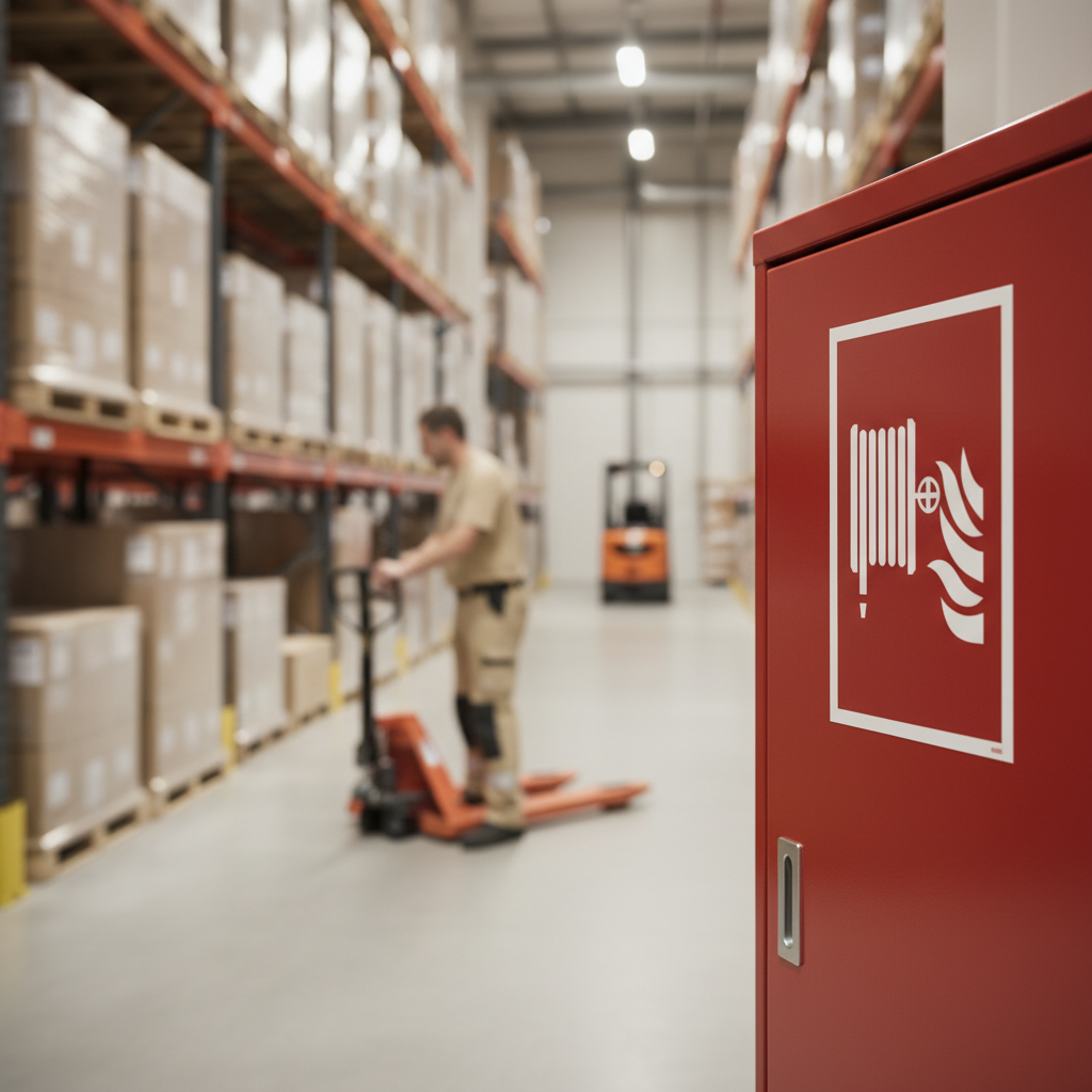 Brandslange Brandskilt - Billede 3