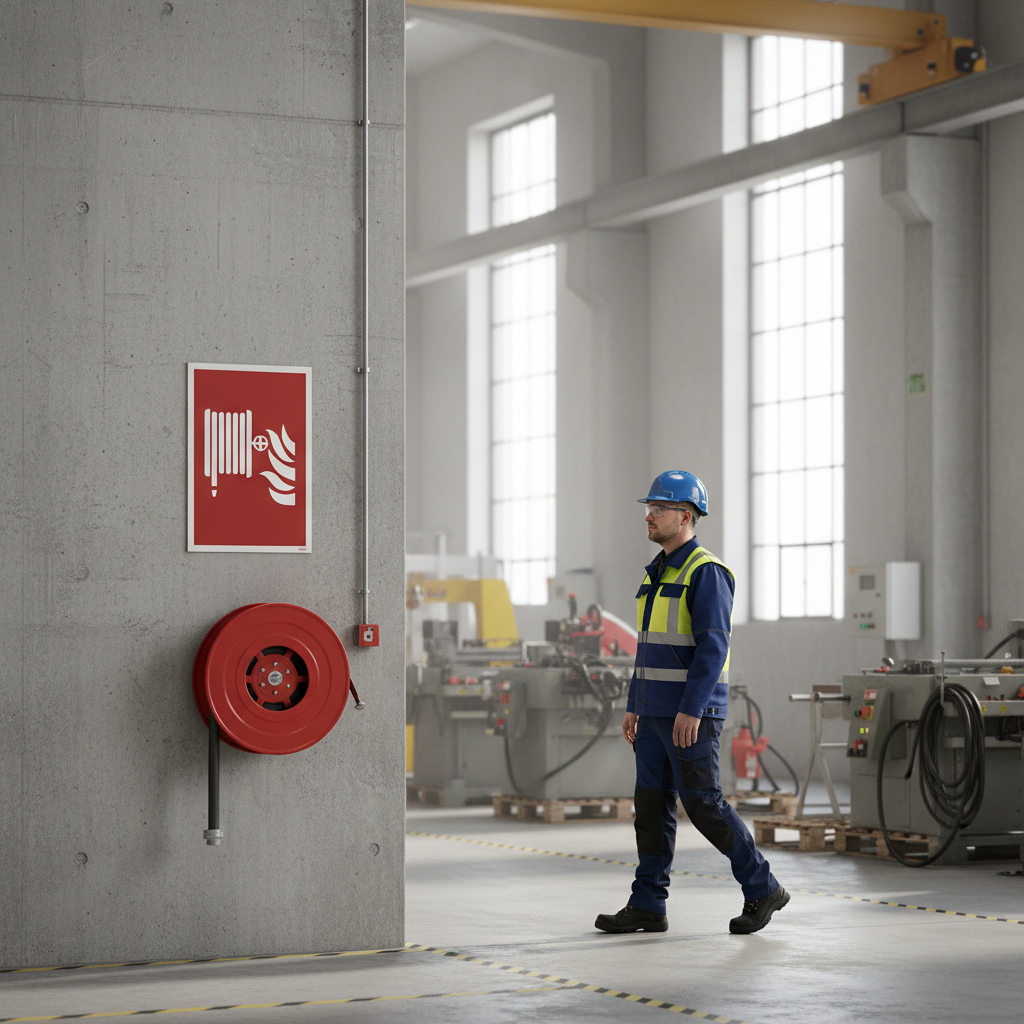 Brandslange Brandskilt - Billede 5