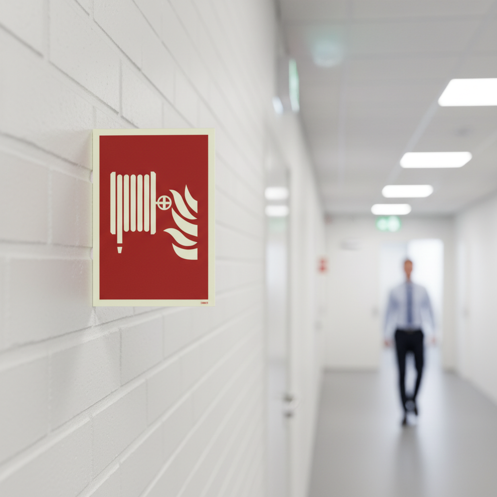 Brandslange Brandskilt - Billede 4