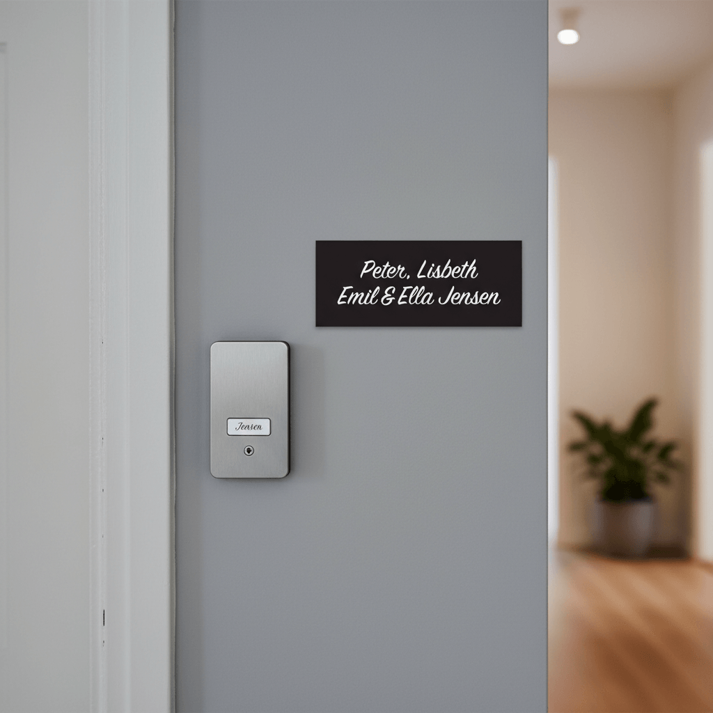 Dørskilte happy black - Billede 4