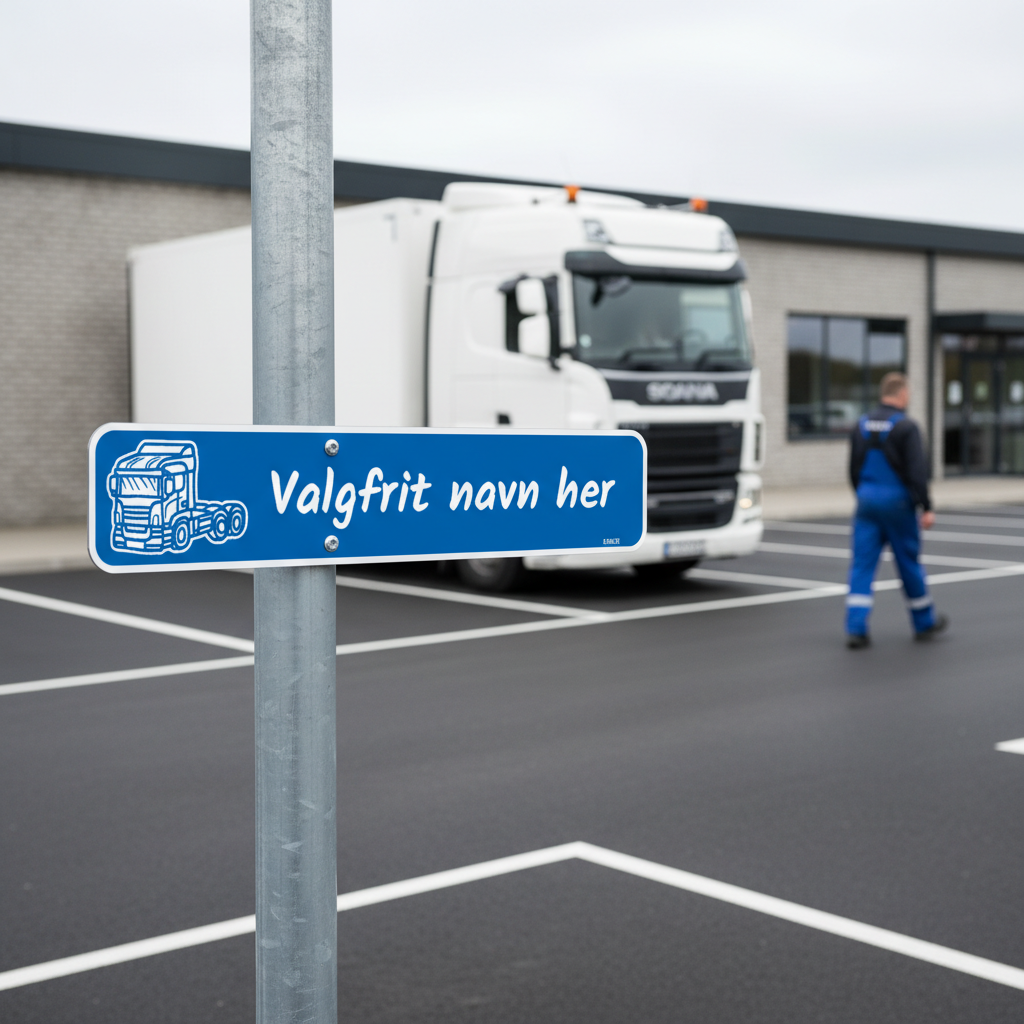 Blåt lastbil skilt kaldenavn - Billede 3