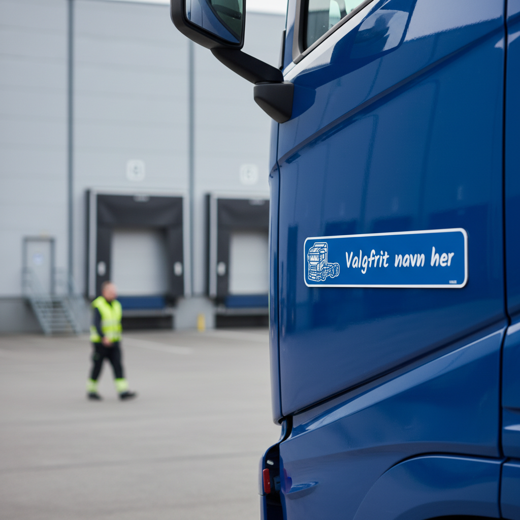 Blåt lastbil skilt kaldenavn - Billede 5