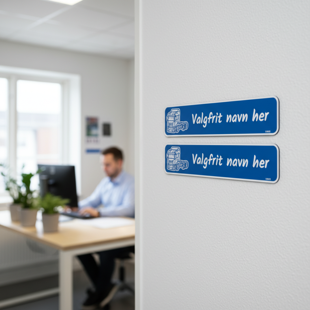 Blåt lastbil skilt kaldenavn - Billede 4
