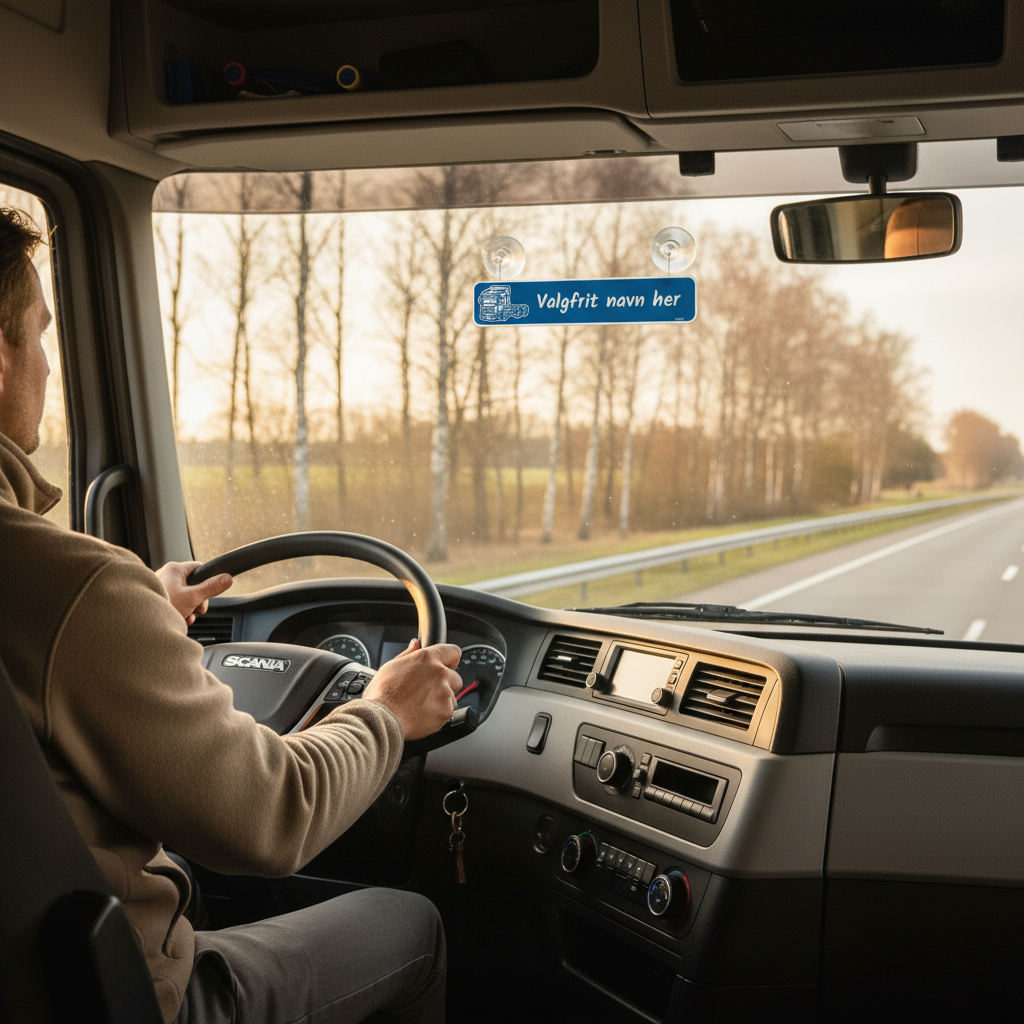 Blåt lastbil skilt kaldenavn - Billede 2