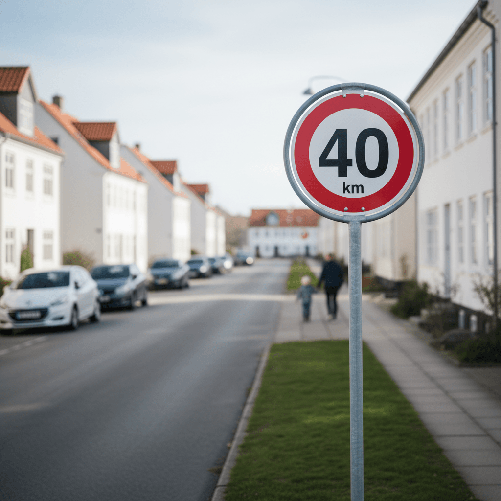 C55 Hastighedsbegrænsning 40 km skilt - Billede 2
