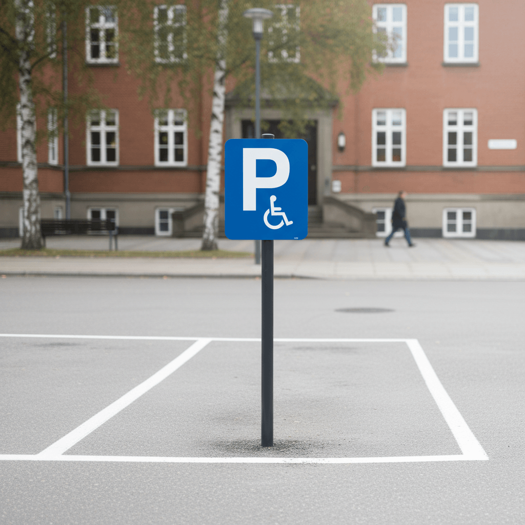 Parkerings skilt P Handicap skilt - Billede 2