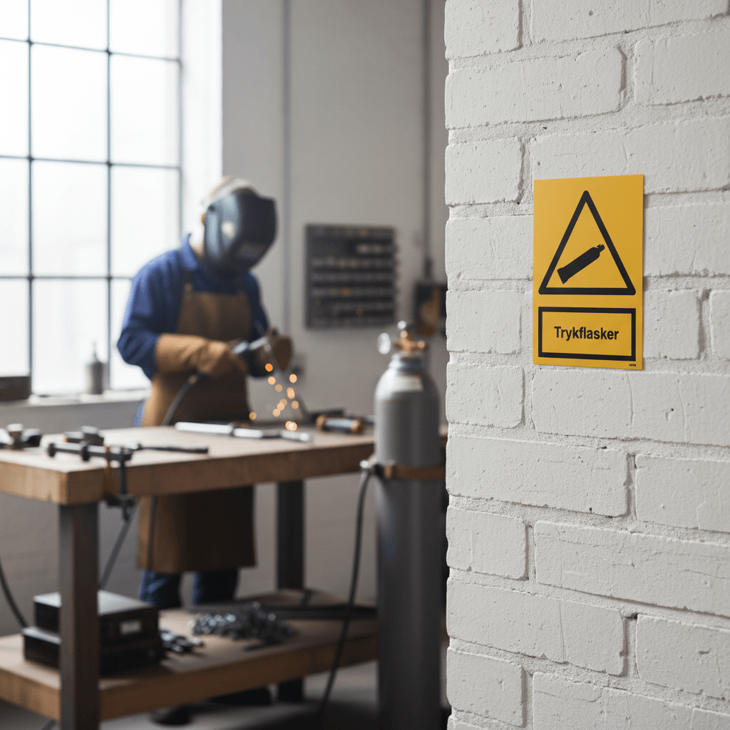 Trykflasker skilt - Billede 2