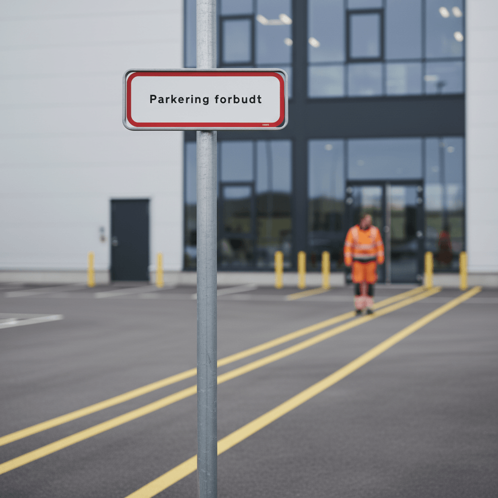Parkering forbudt skilt - Billede 2