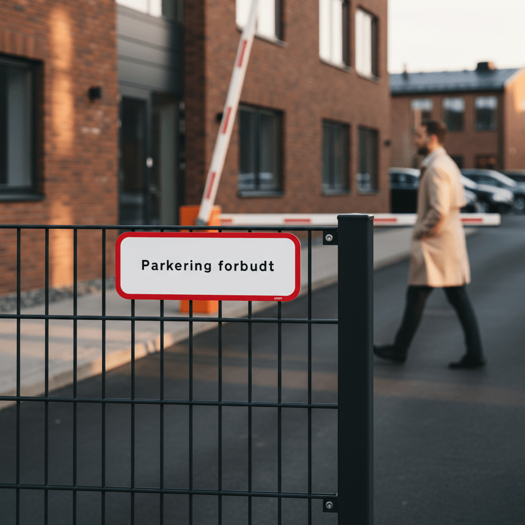 Parkering forbudt skilt - Billede 4