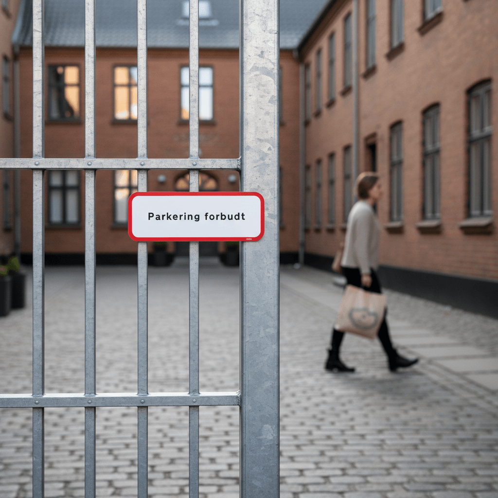 Parkering forbudt skilt - Billede 3