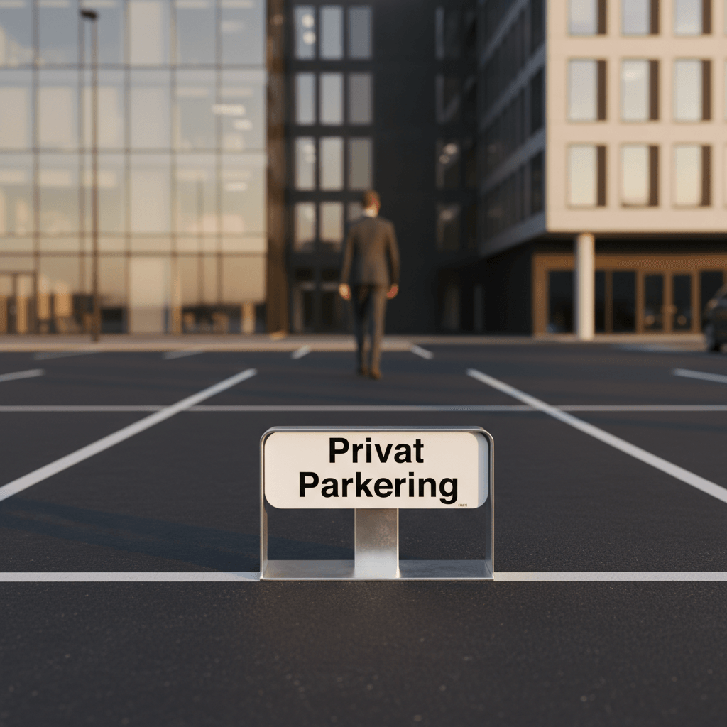 Privat parkering skilt - Billede 2