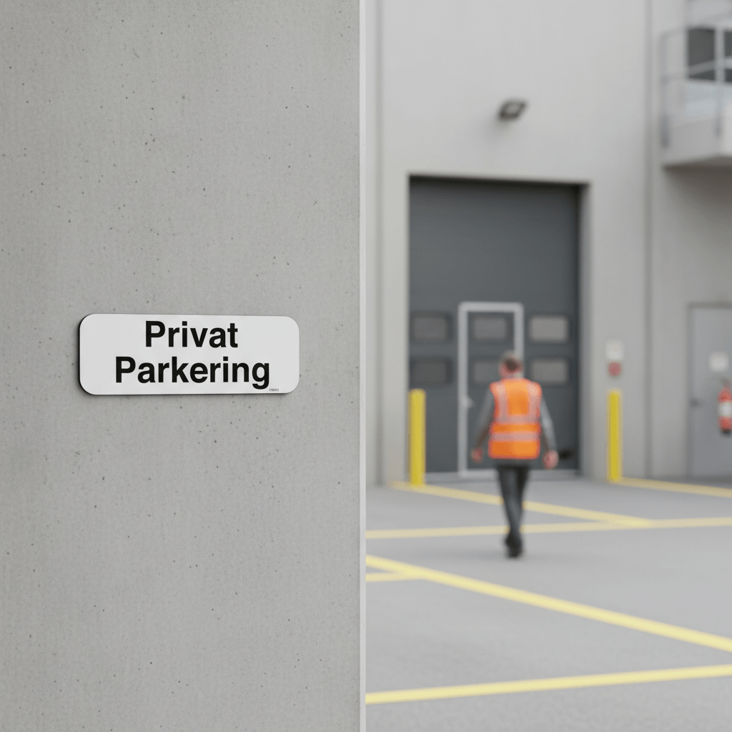 Privat parkering skilt - Billede 3