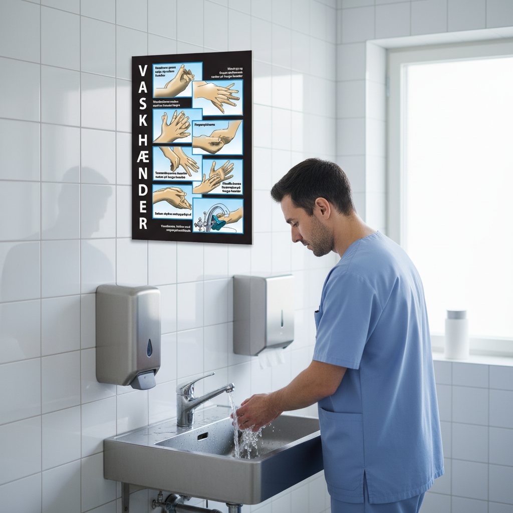 Vask hænder skilt - Billede 3
