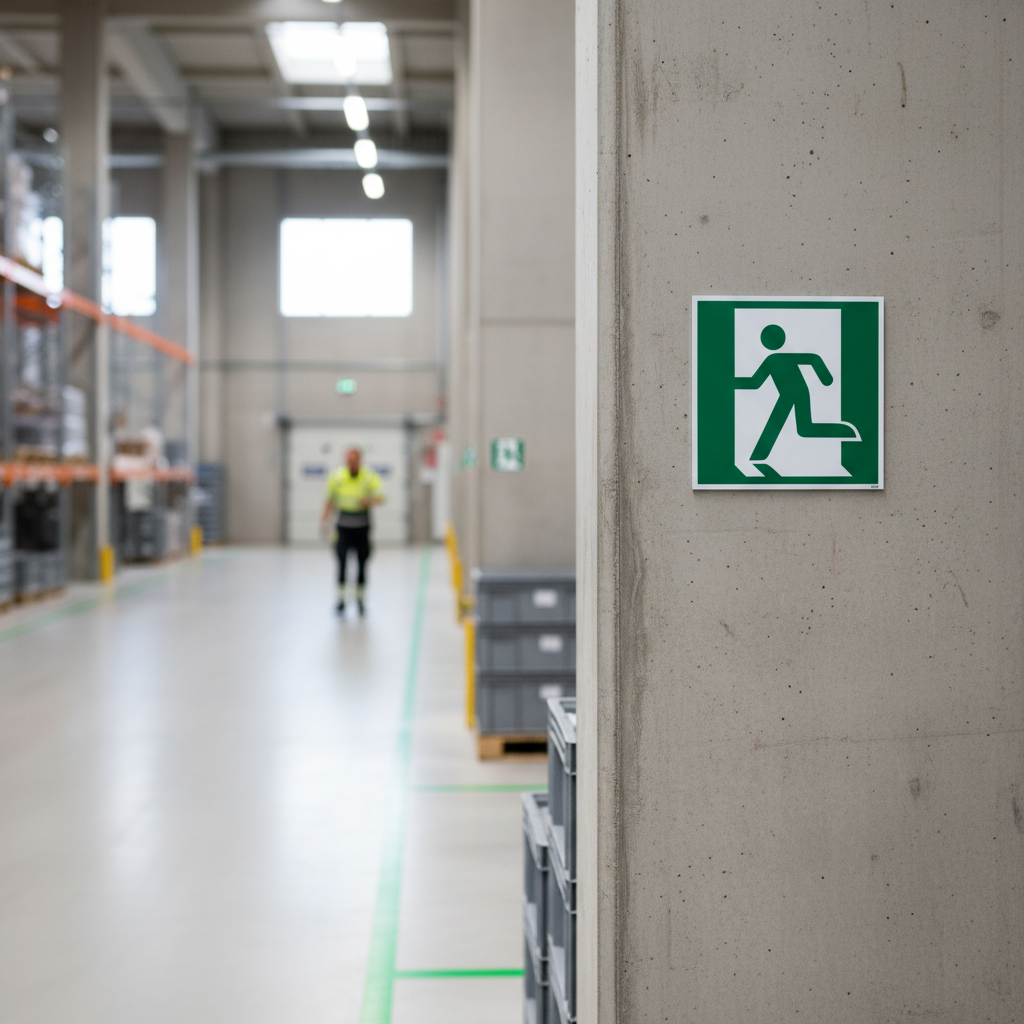 Flugtvej til venstre skilt - Billede 3