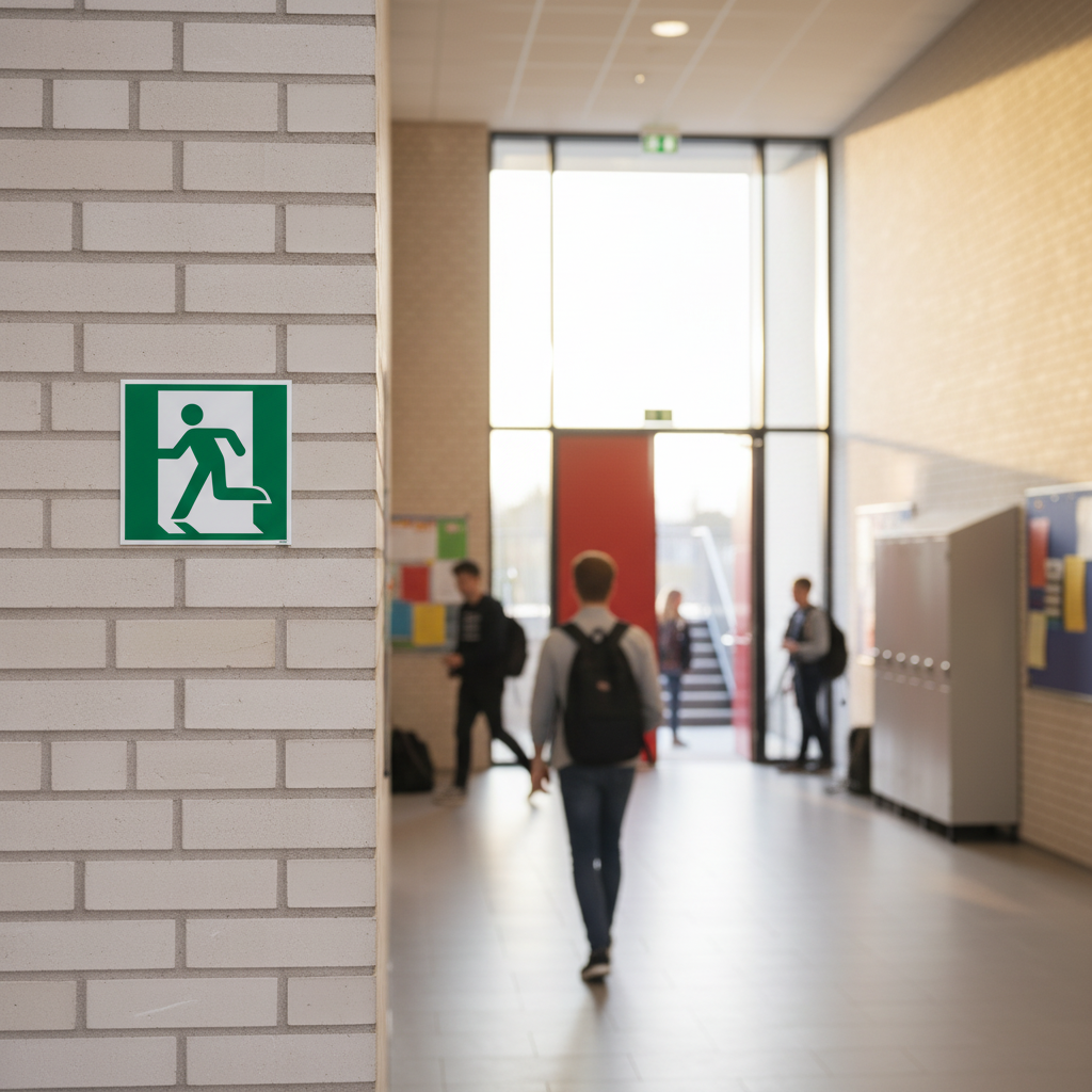 Flugtvej til venstre skilt - Billede 2