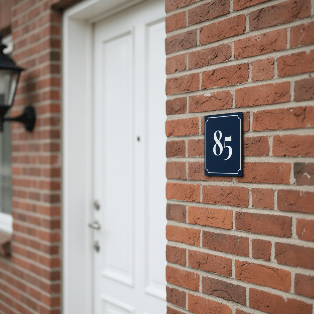 Klassisk husnummer skilt - Billede 3