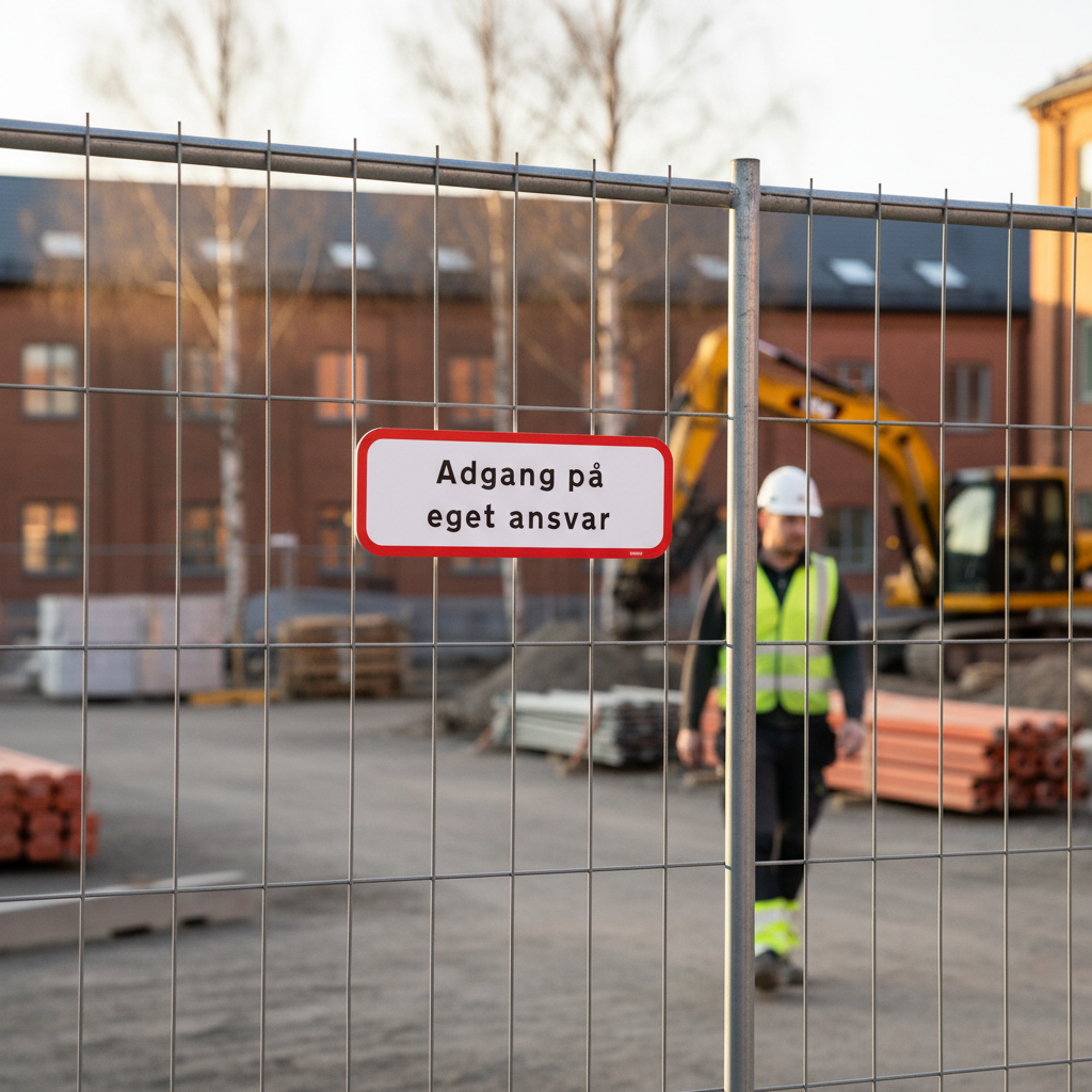 Adgang på eget ansvar skilt - Billede 3