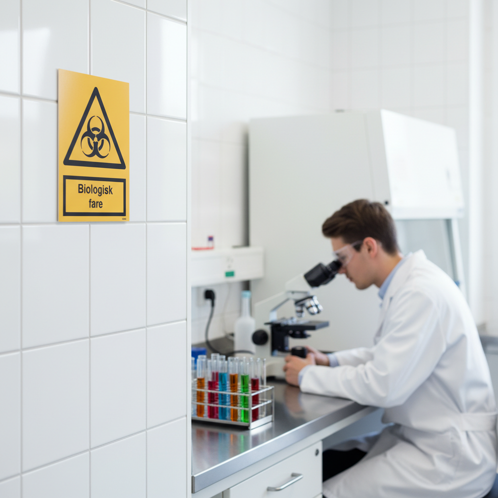 Biologisk fare skilt - Billede 5